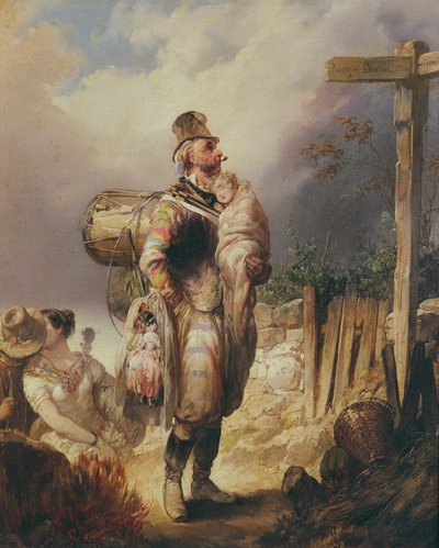 Straßenmusiker von Paul Gavarni